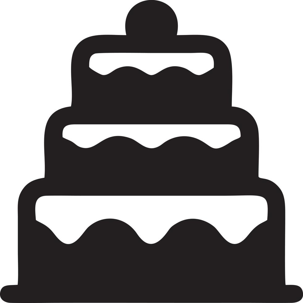 Cake icon symbol vector image. Illustration of the bakery birthday isolated design image. EPS 10