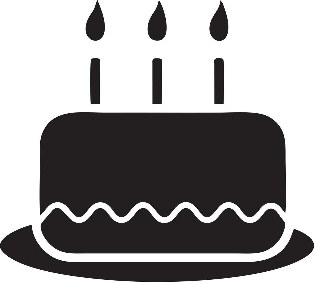 Cake icon symbol vector image. Illustration of the bakery birthday isolated design image. EPS 10