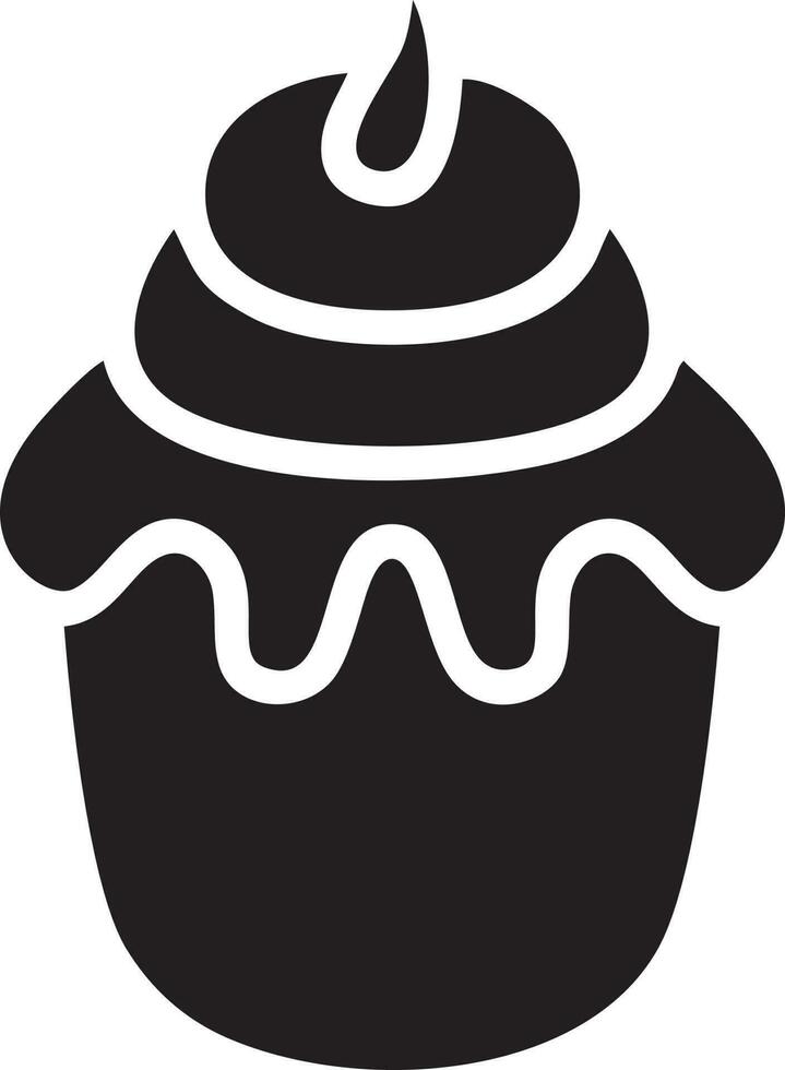 Cake icon symbol vector image. Illustration of the bakery birthday isolated design image. EPS 10