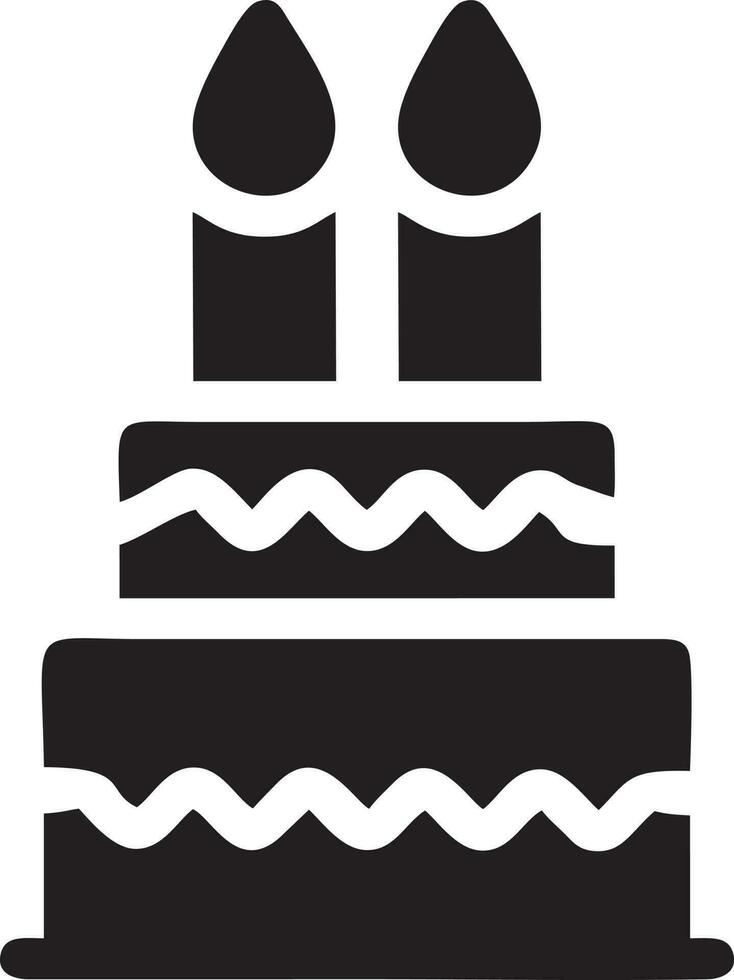 Cake icon symbol vector image. Illustration of the bakery birthday isolated design image. EPS 10