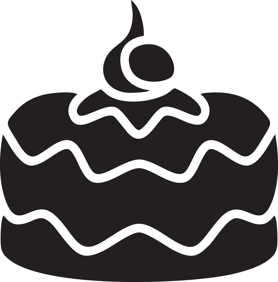 Cake icon symbol vector image. Illustration of the bakery birthday isolated design image. EPS 10