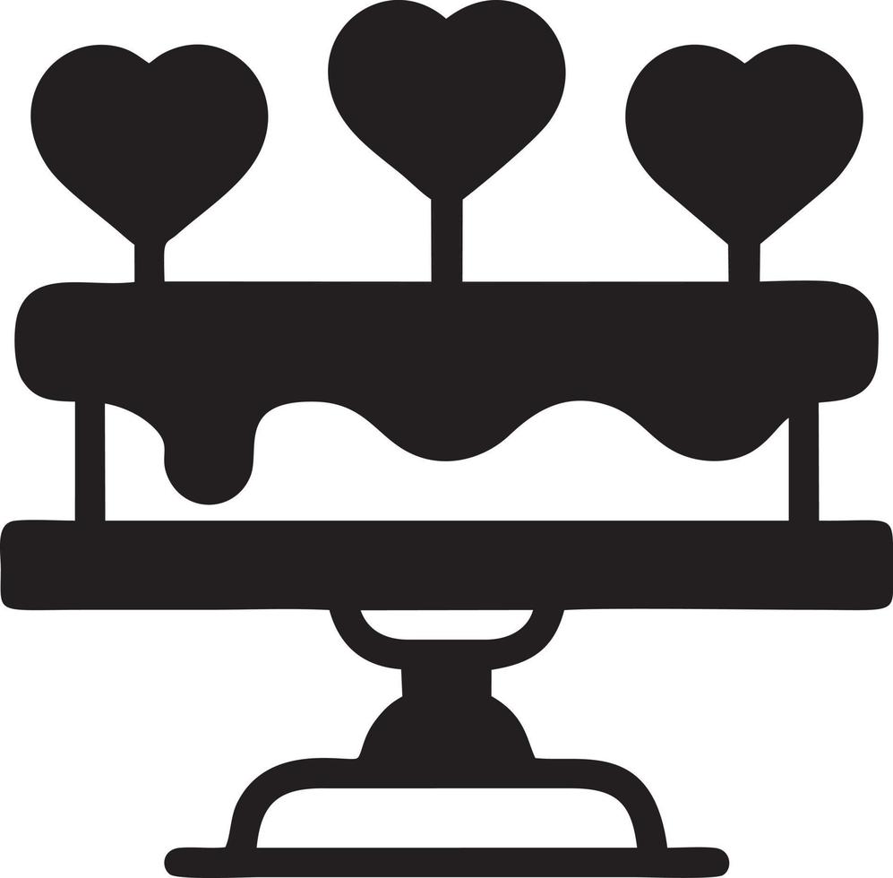 Cake icon symbol vector image. Illustration of the bakery birthday isolated design image. EPS 10