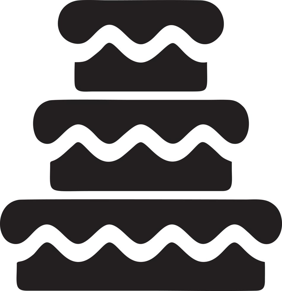 Cake icon symbol vector image. Illustration of the bakery birthday isolated design image. EPS 10