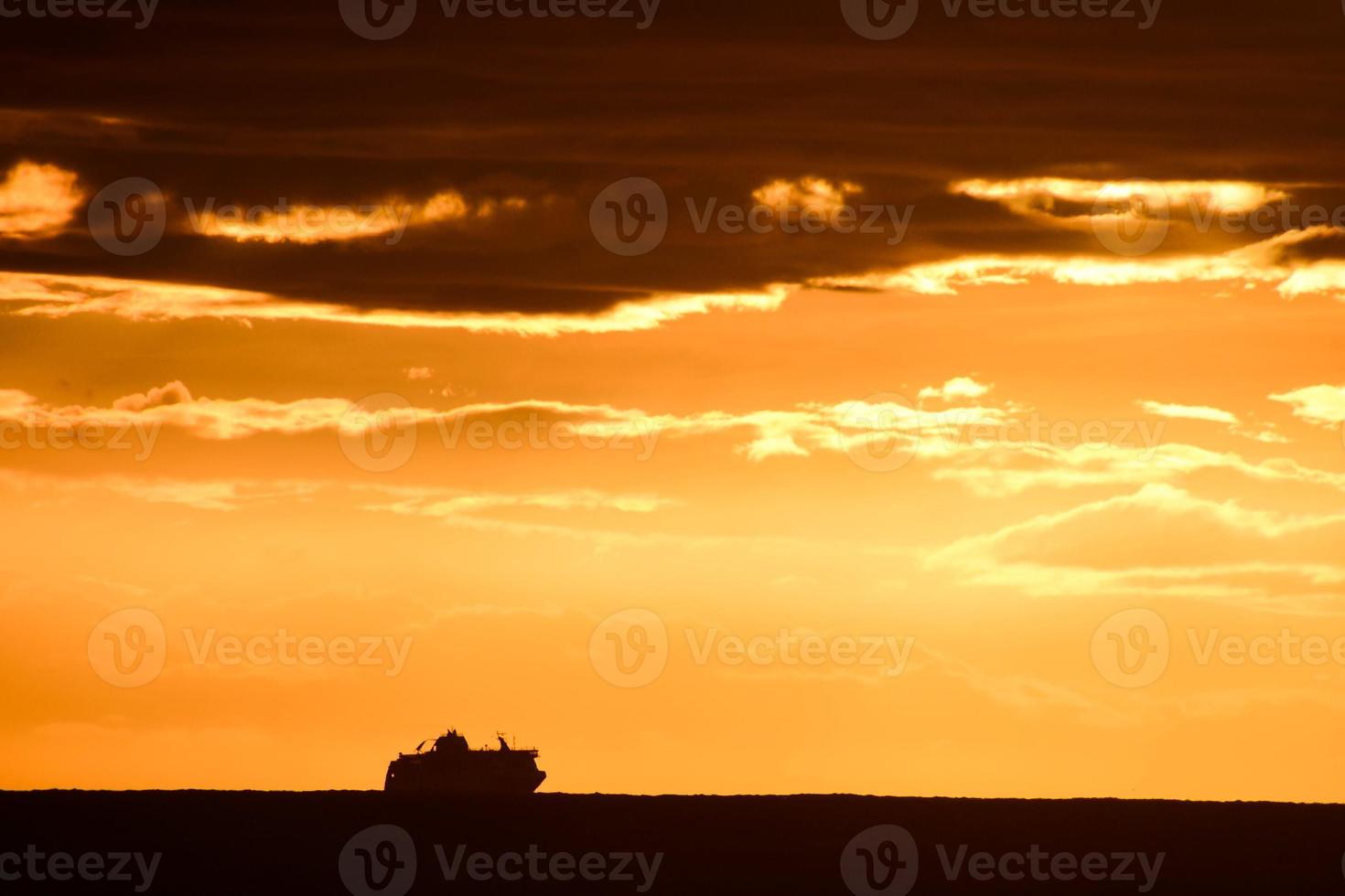 Colourful sky at sunset photo