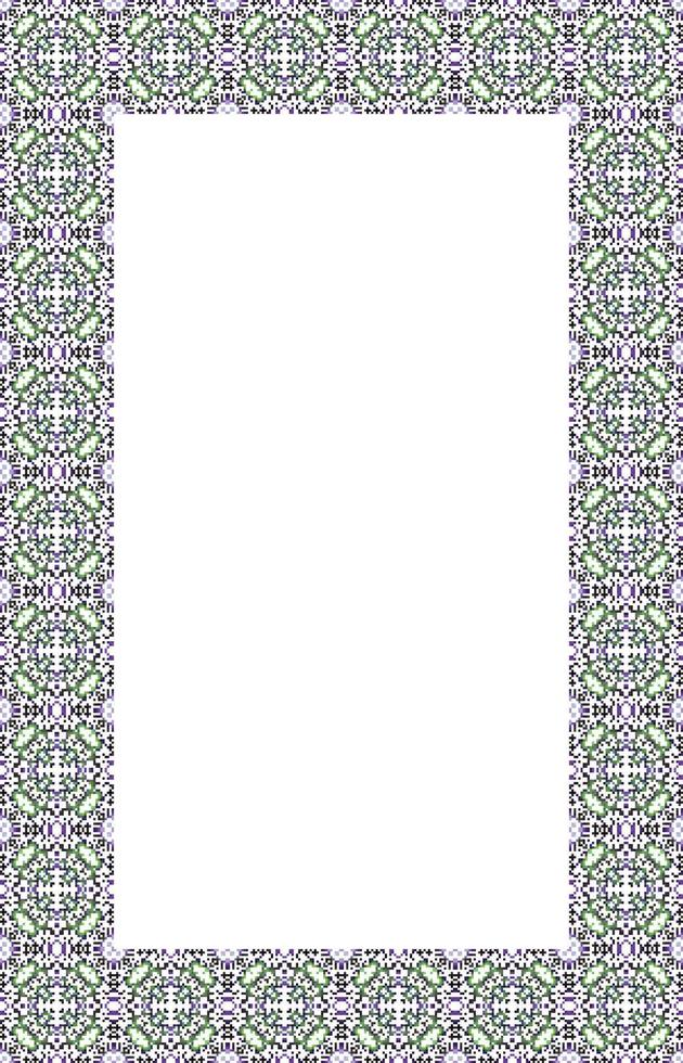 Islamic Rectangle frame geometric pattern ornament with isolated background for greeting cards , banner, poster, and invitation wedding , certificate. vector