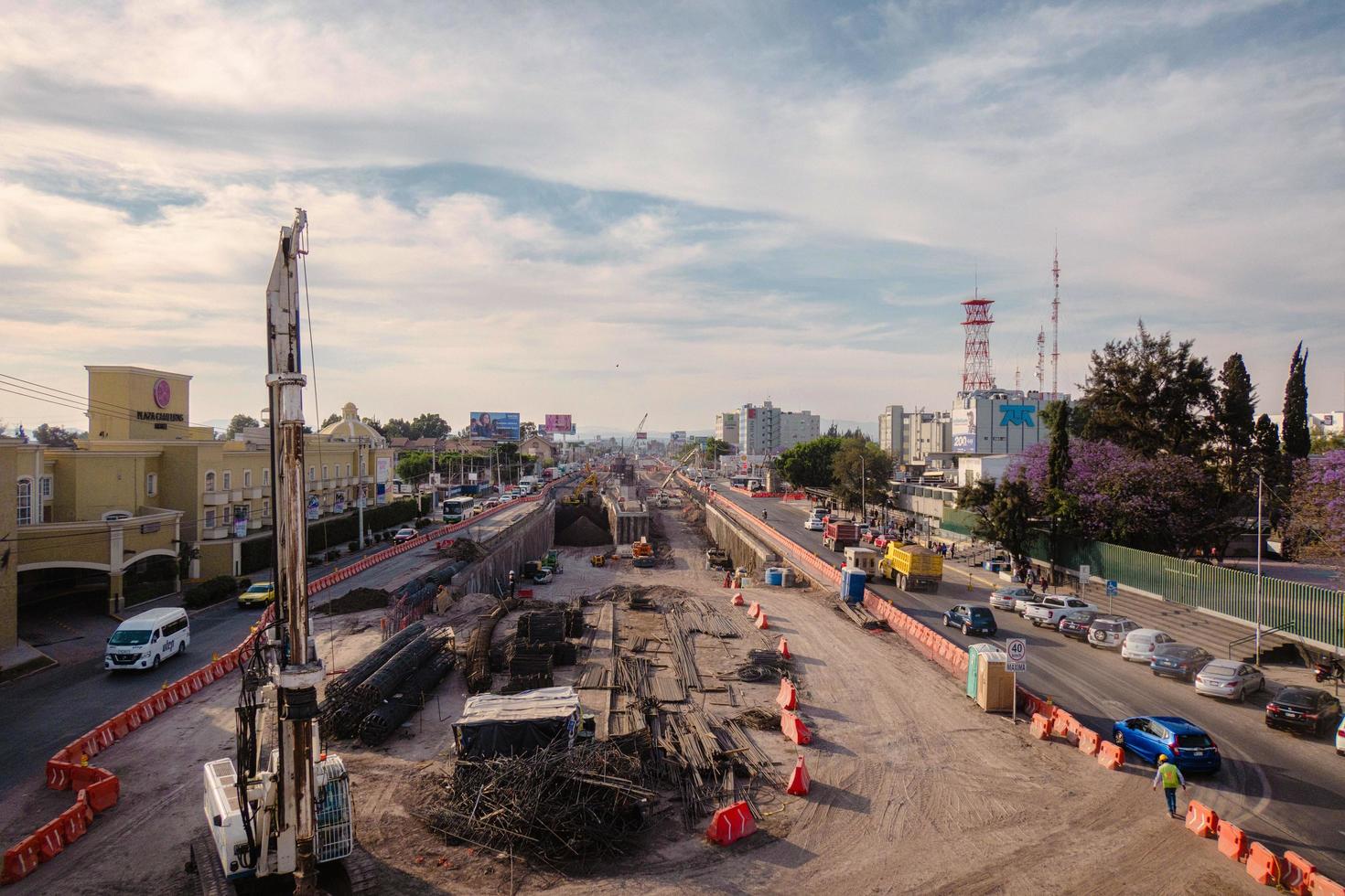 Queretaro, Mexico - March 25 2023 - Status of the remodeling process of 5 de febrero avenue photo