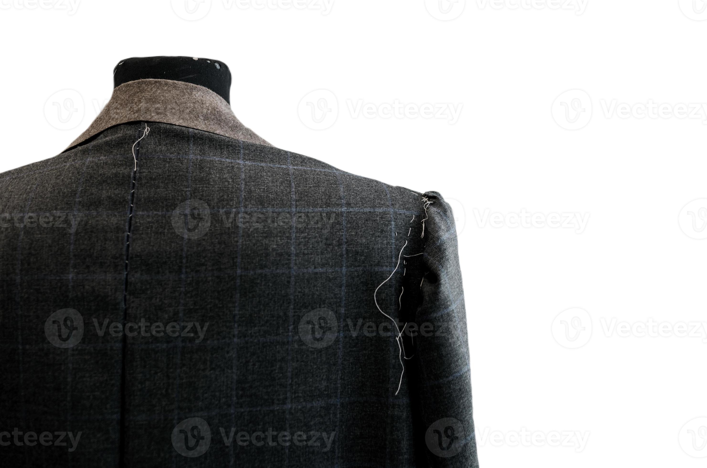 tailored back suit jacket isolated on white background 22259413 Stock