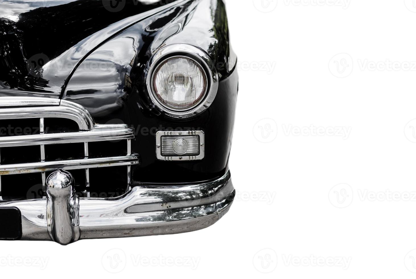 Retro the car isolated on white background. photo