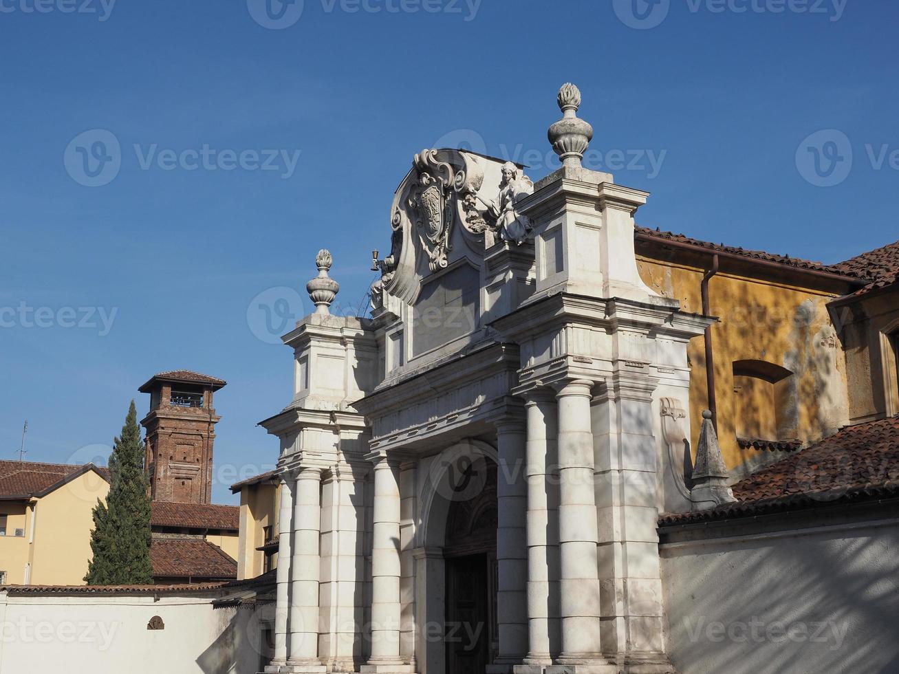 La Certosa former monastery and insane asylum entrance portal in photo