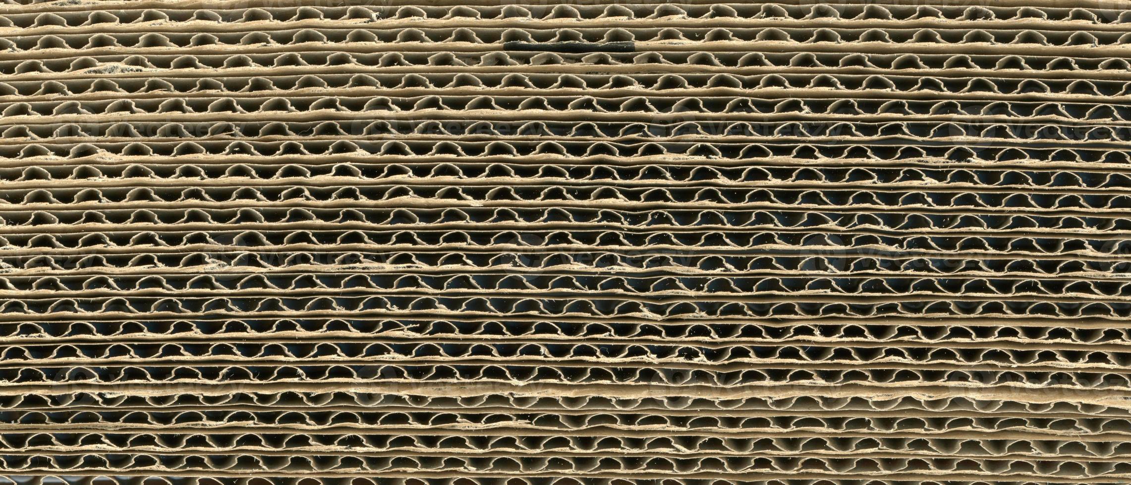 brown corrugated cardboard texture background photo