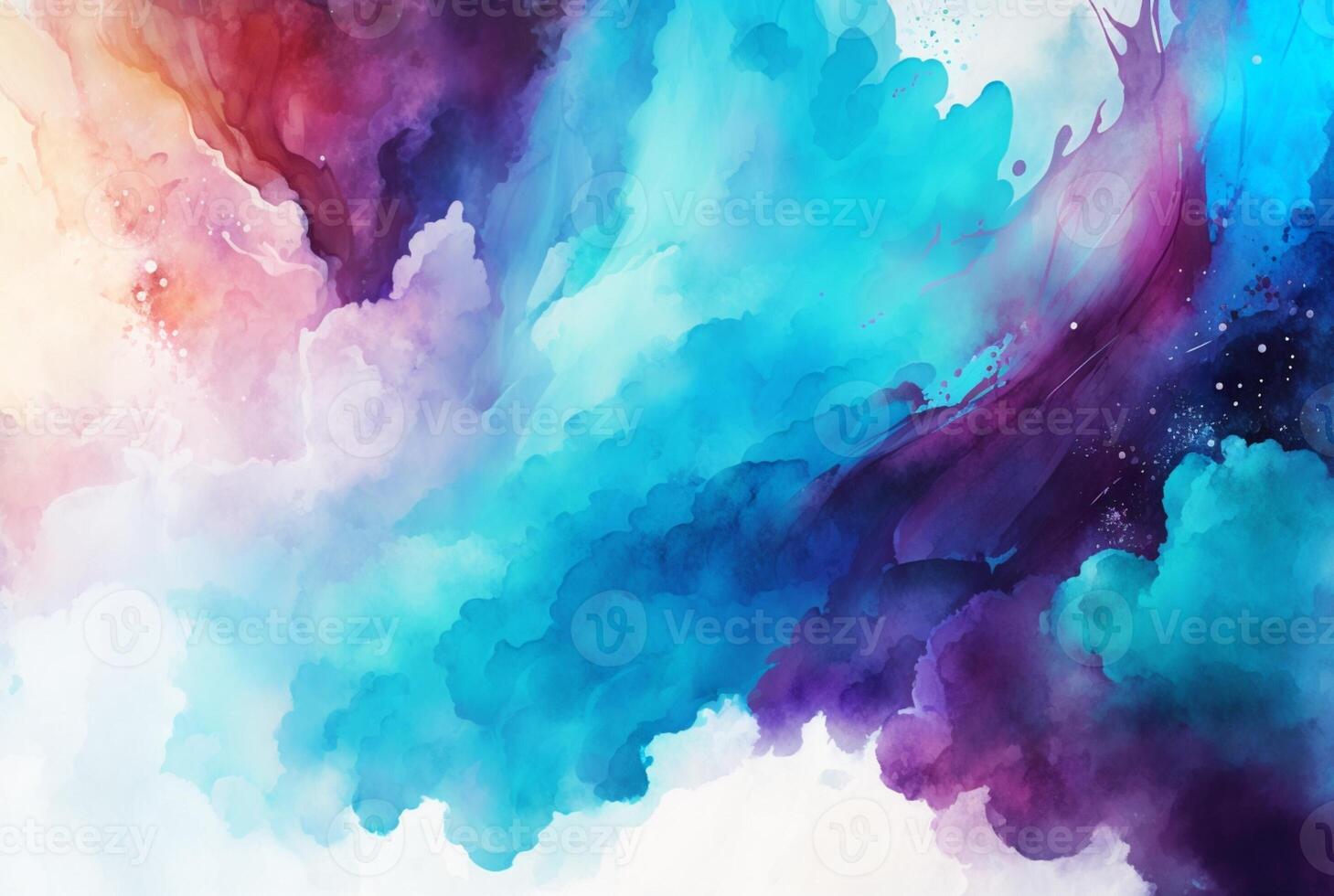 Abstract colorful watercolor background photo
