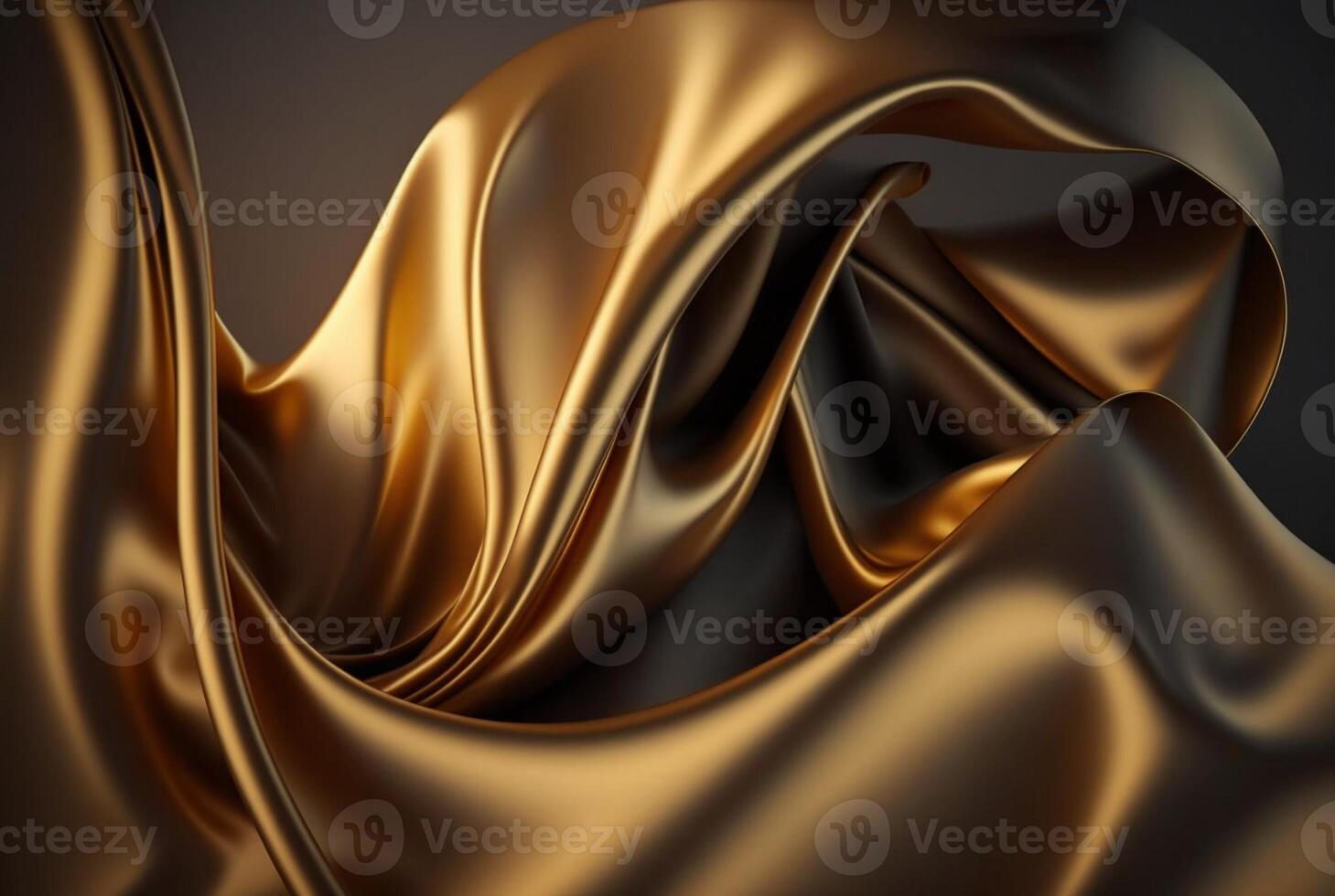 Abstract gold fabric background texture with golden elegant satin material. photo