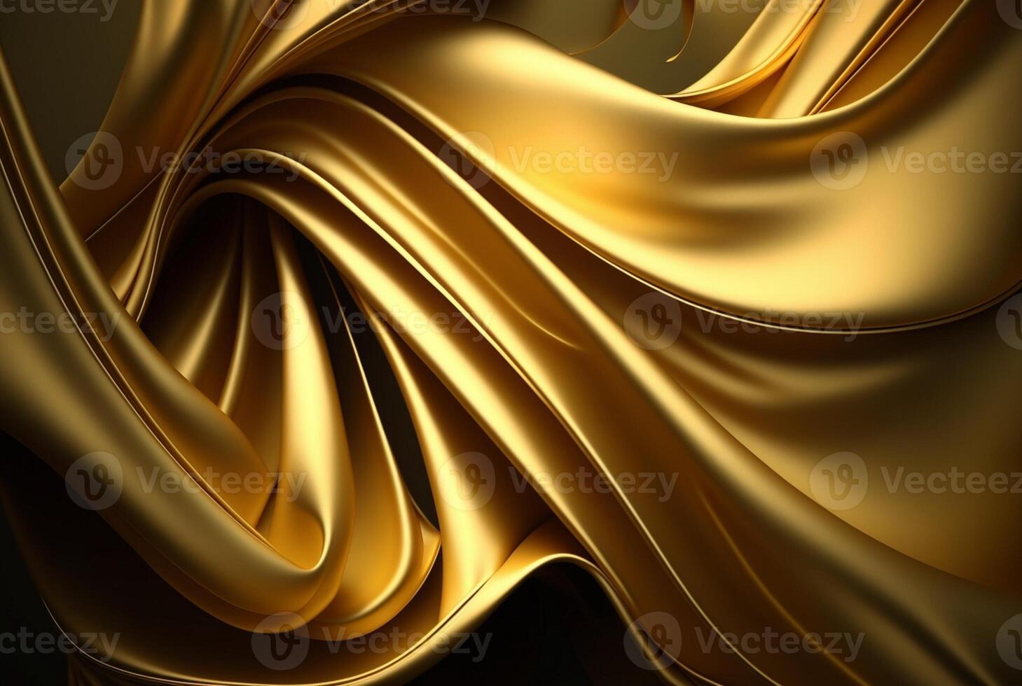 Abstract gold fabric background texture with golden elegant satin material. photo