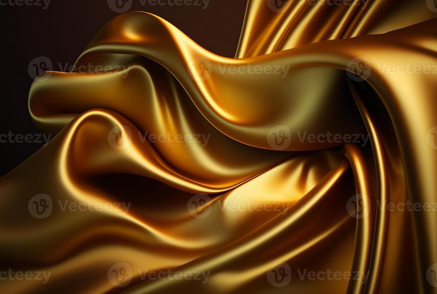 Abstract gold fabric background texture with golden elegant satin material. photo