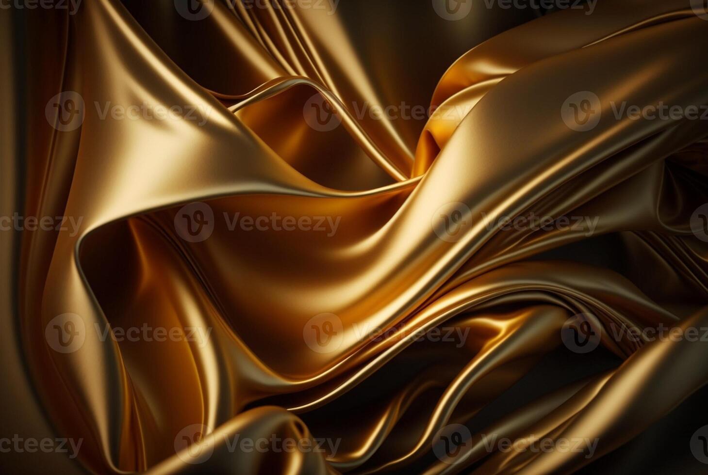 Abstract gold fabric background texture with golden elegant satin material. photo