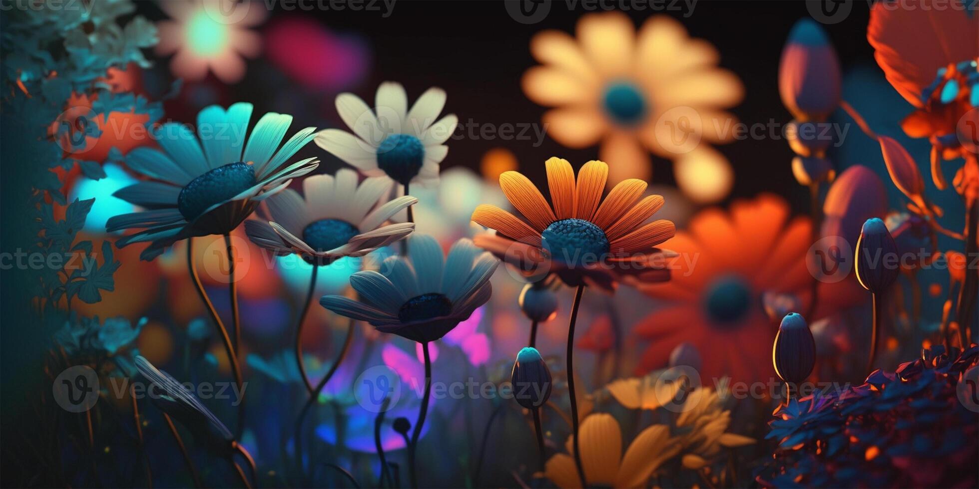 Abstract art colorful botanical background. Luxury modern wallpaper splash and watercolor, leaf, flower, tree and nature. Minimal Design for text, packaging, prints, wall decoration. . photo