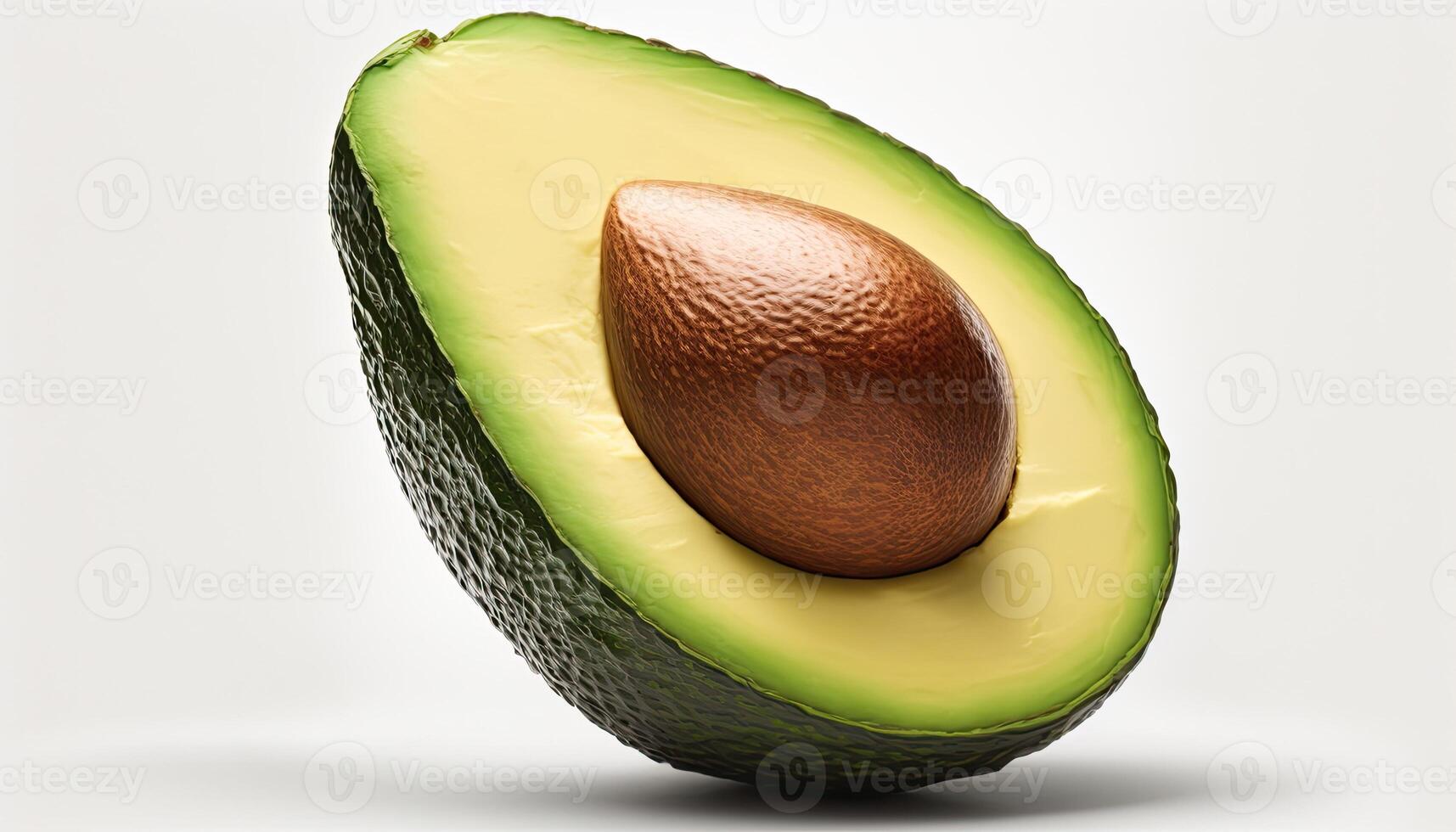 avocado on white background, photo