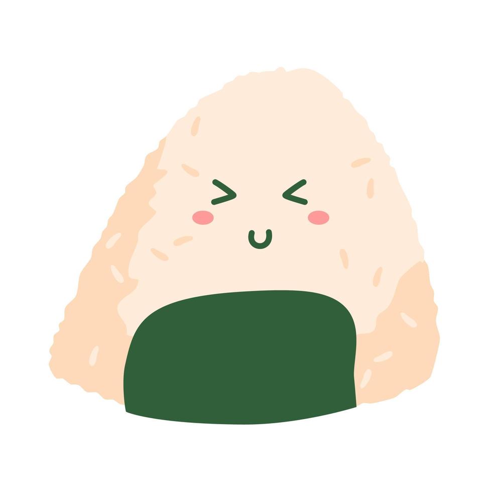 japonés onigiri arroz vector