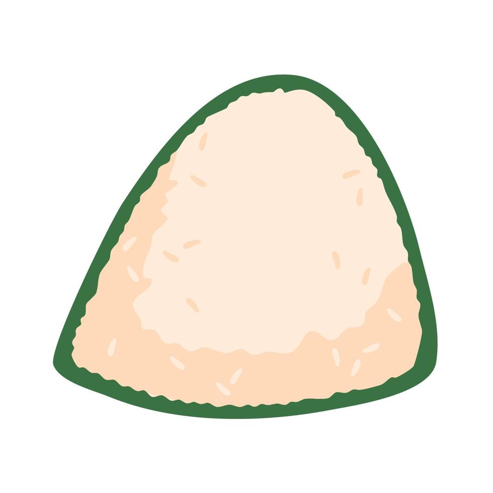 illustration japanese onigiri rice vector