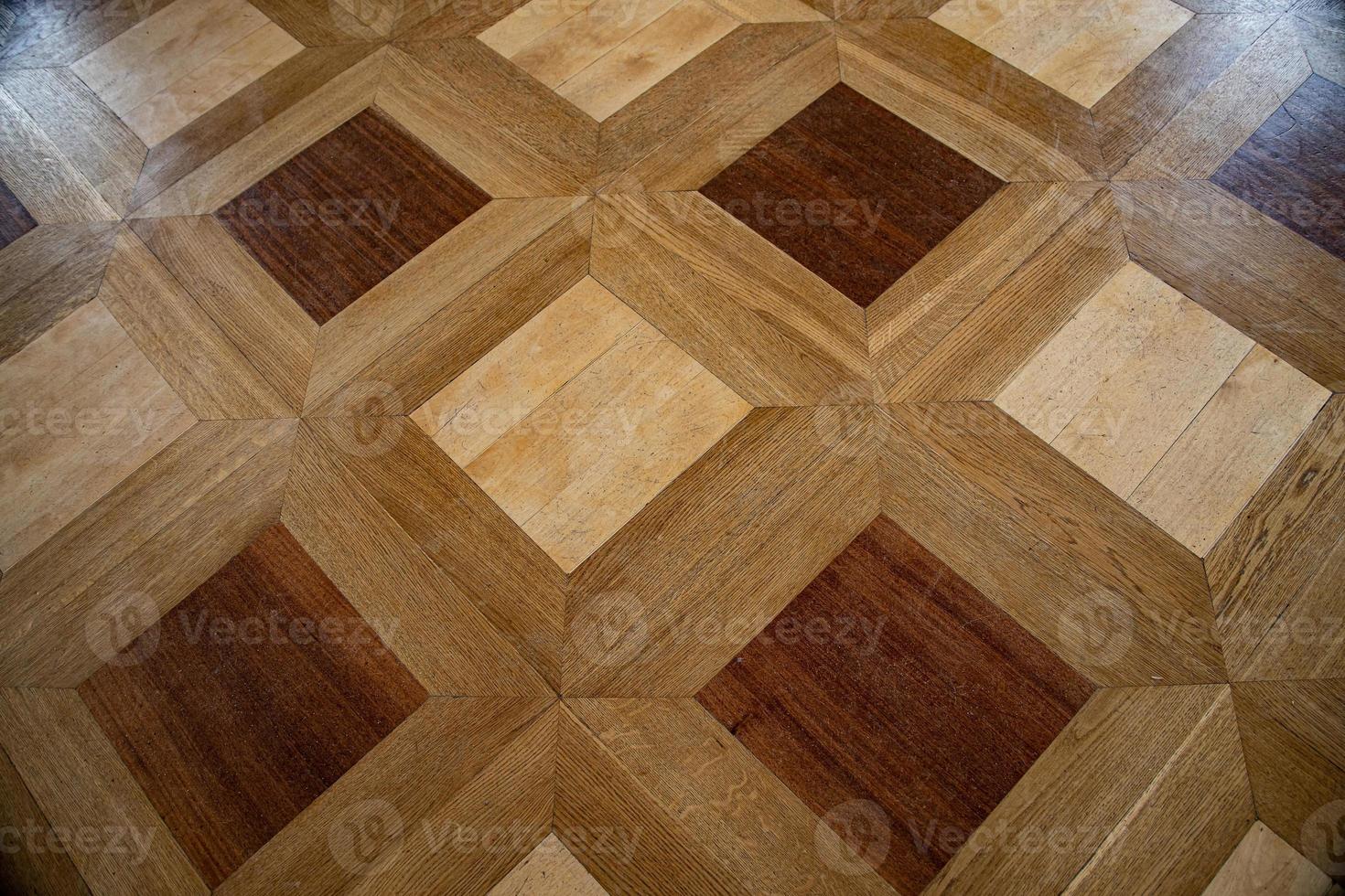 original background from an antique old wooden floor creating an interesting abstract pattern photo