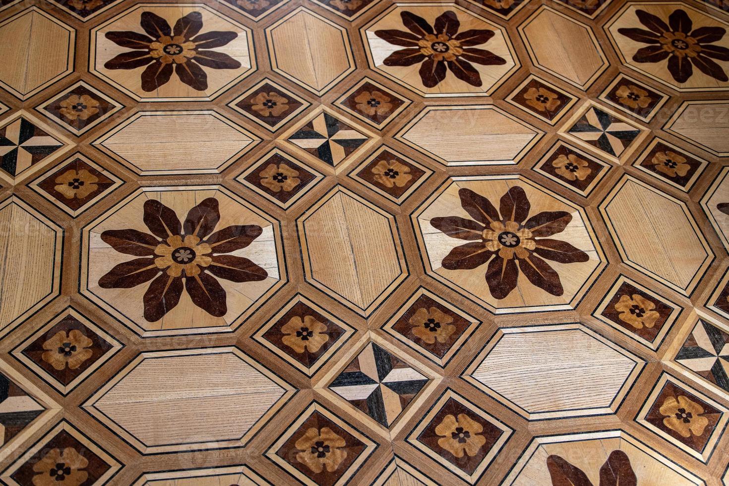 original background from an antique old wooden floor creating an interesting abstract pattern photo