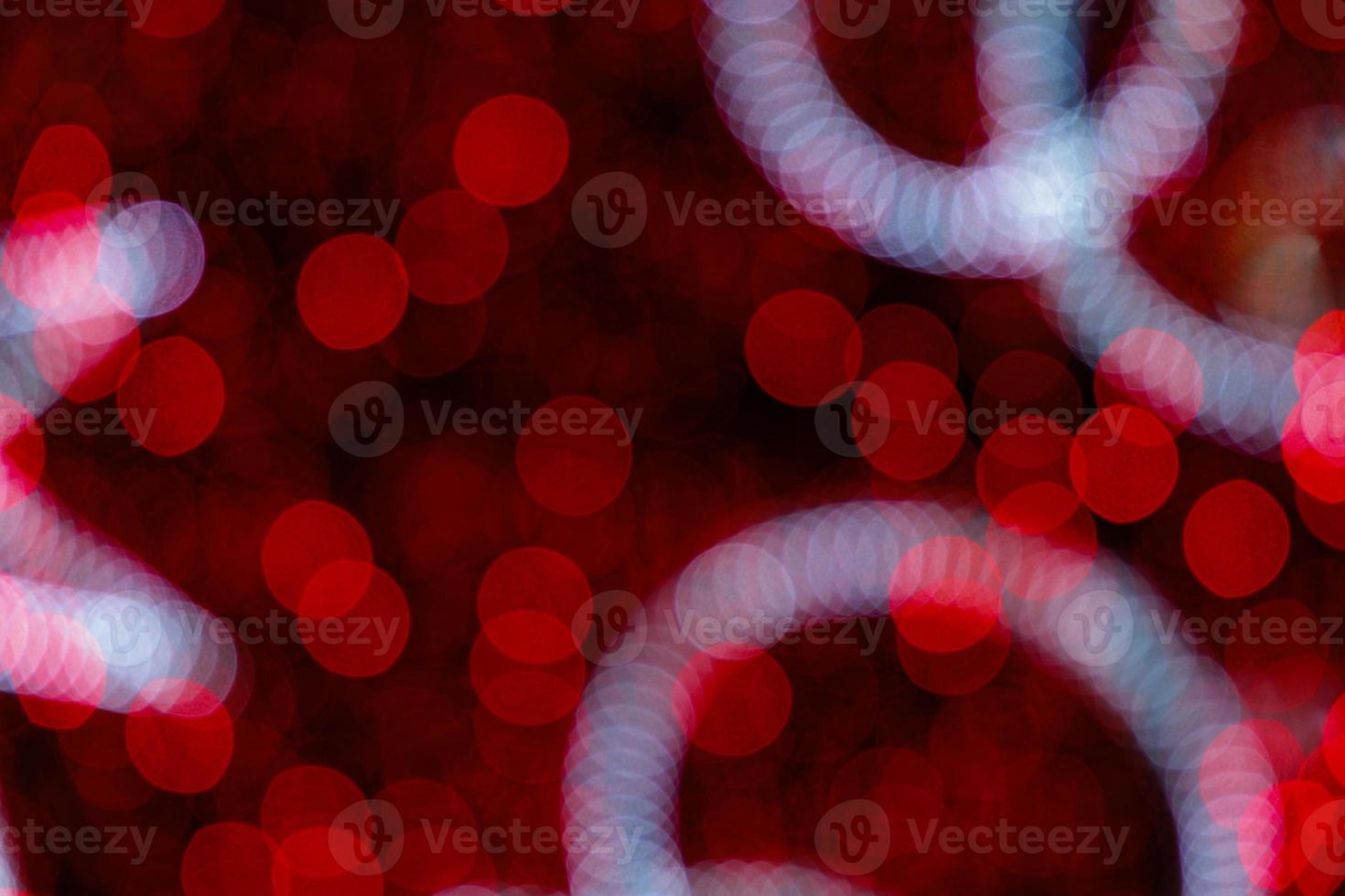 red bokeh background colorful light abstract for christmas photo