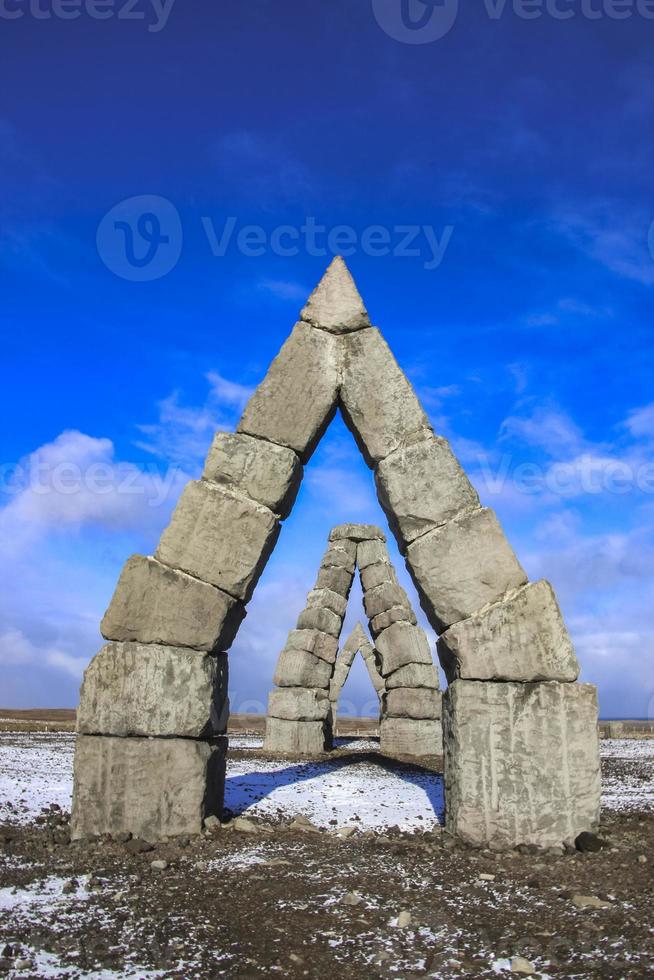 Icelands Arctic Henge Raufarhofn photo