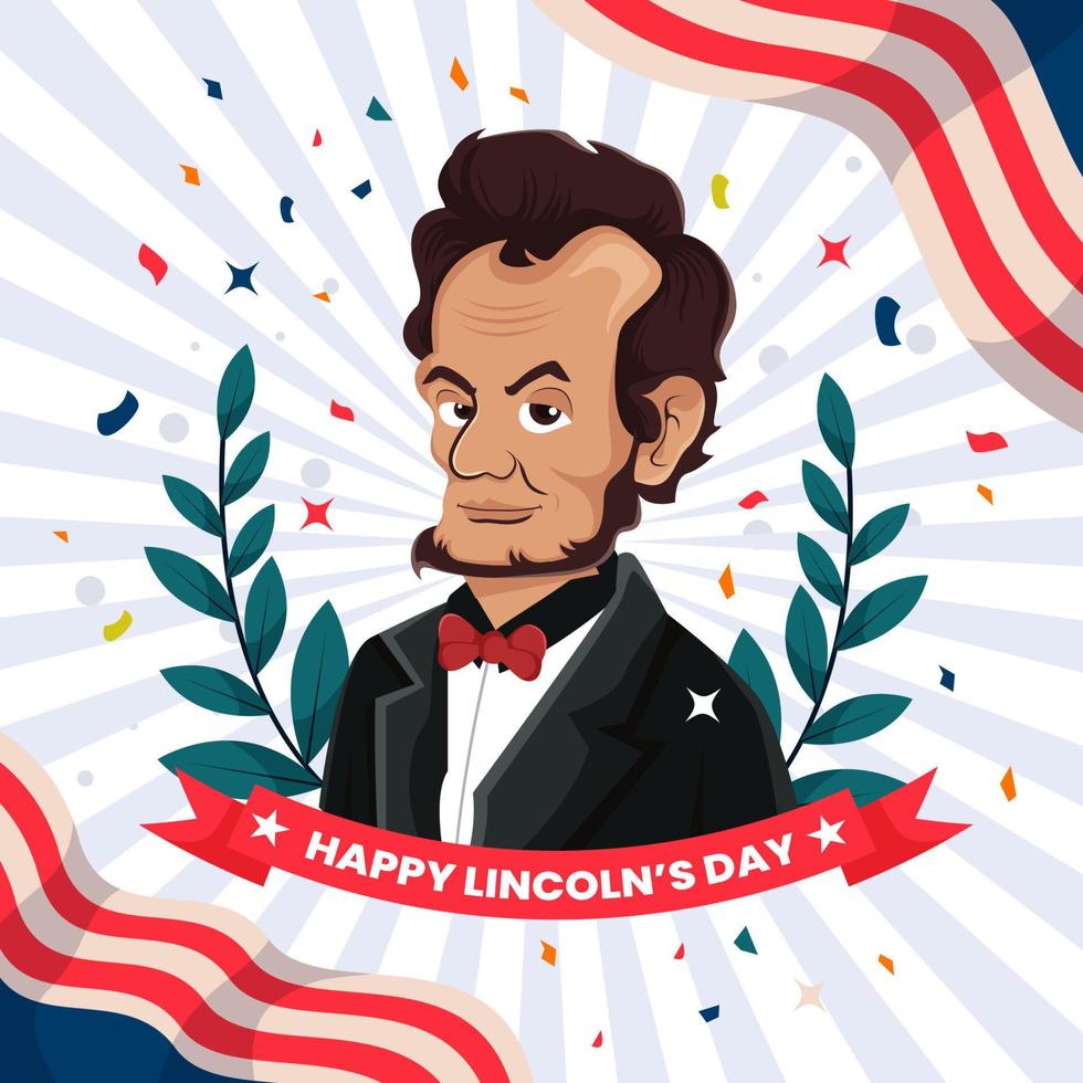 Abraham Lincoln's Day Concept vector