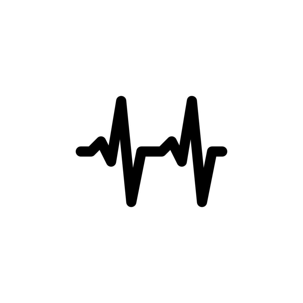 Heartbeat icon vector for any purposes