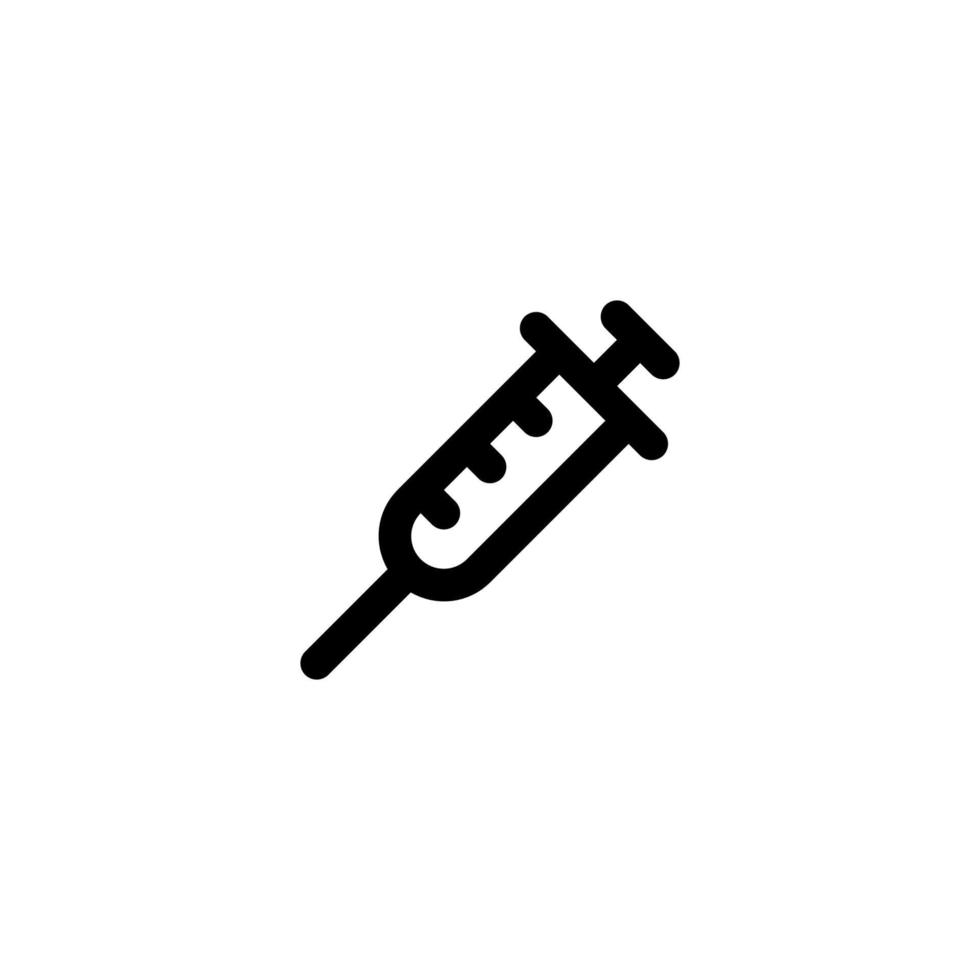 syringe icon vector for any purposes