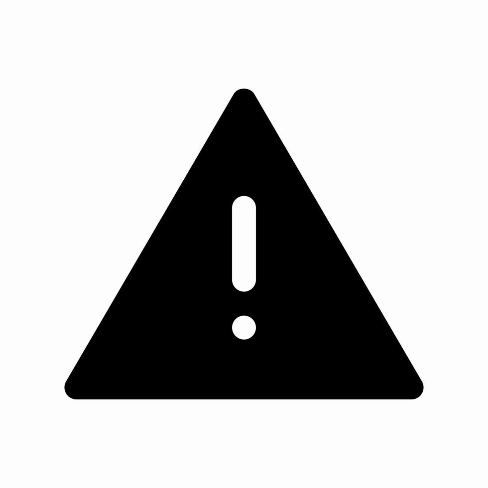 vector illustration of warning sign