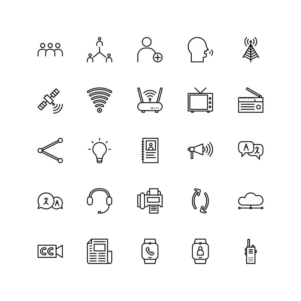 communication icons vector for any purposes.