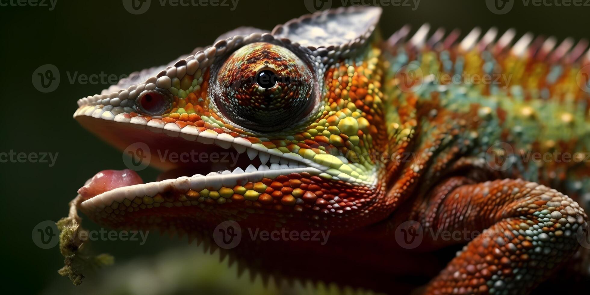 Chameleon close up. Wallpaper. photo