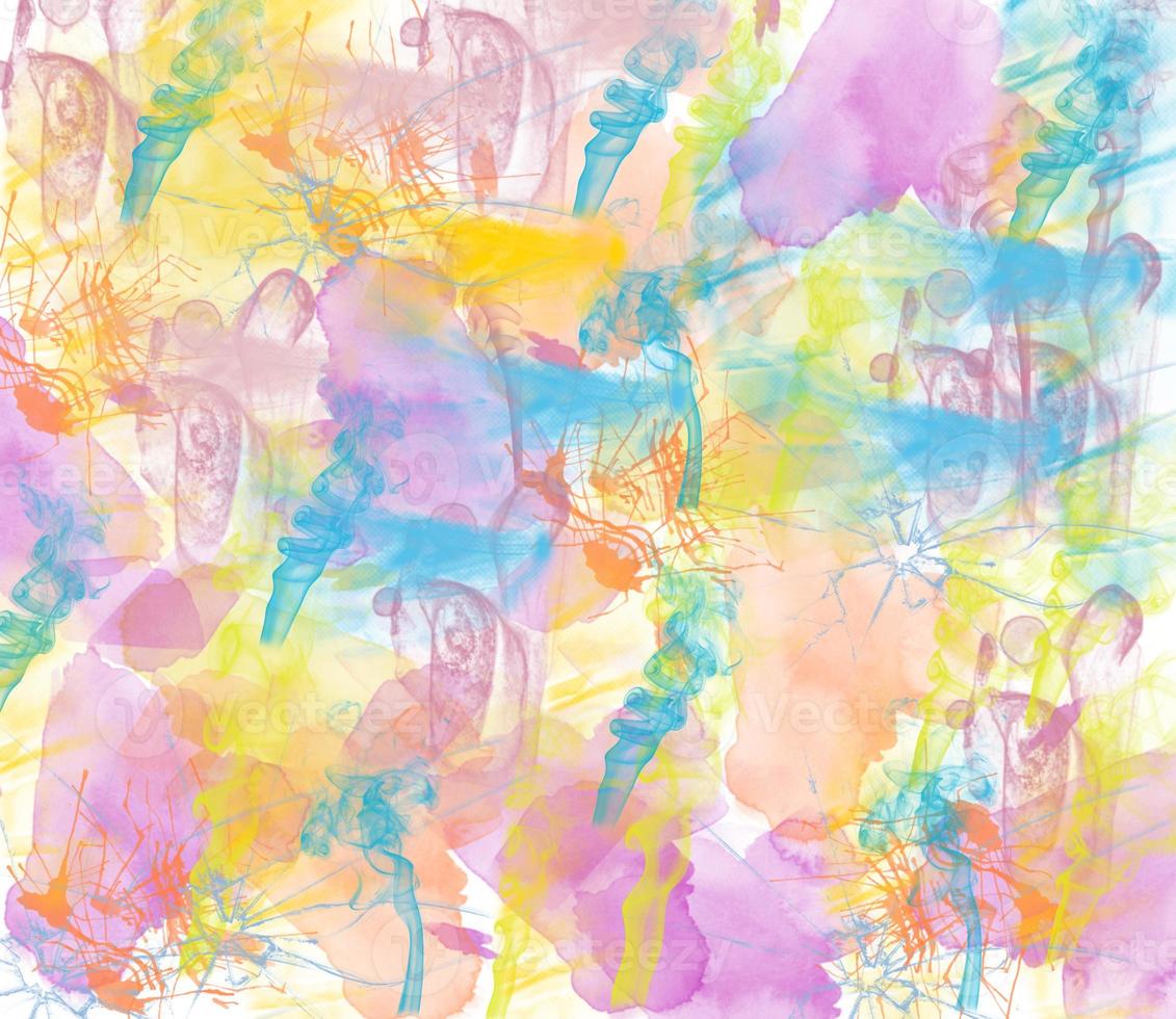 Abstract colorful oil painting. Hand drawn brush stroke.Abstract multicolored texture background photo