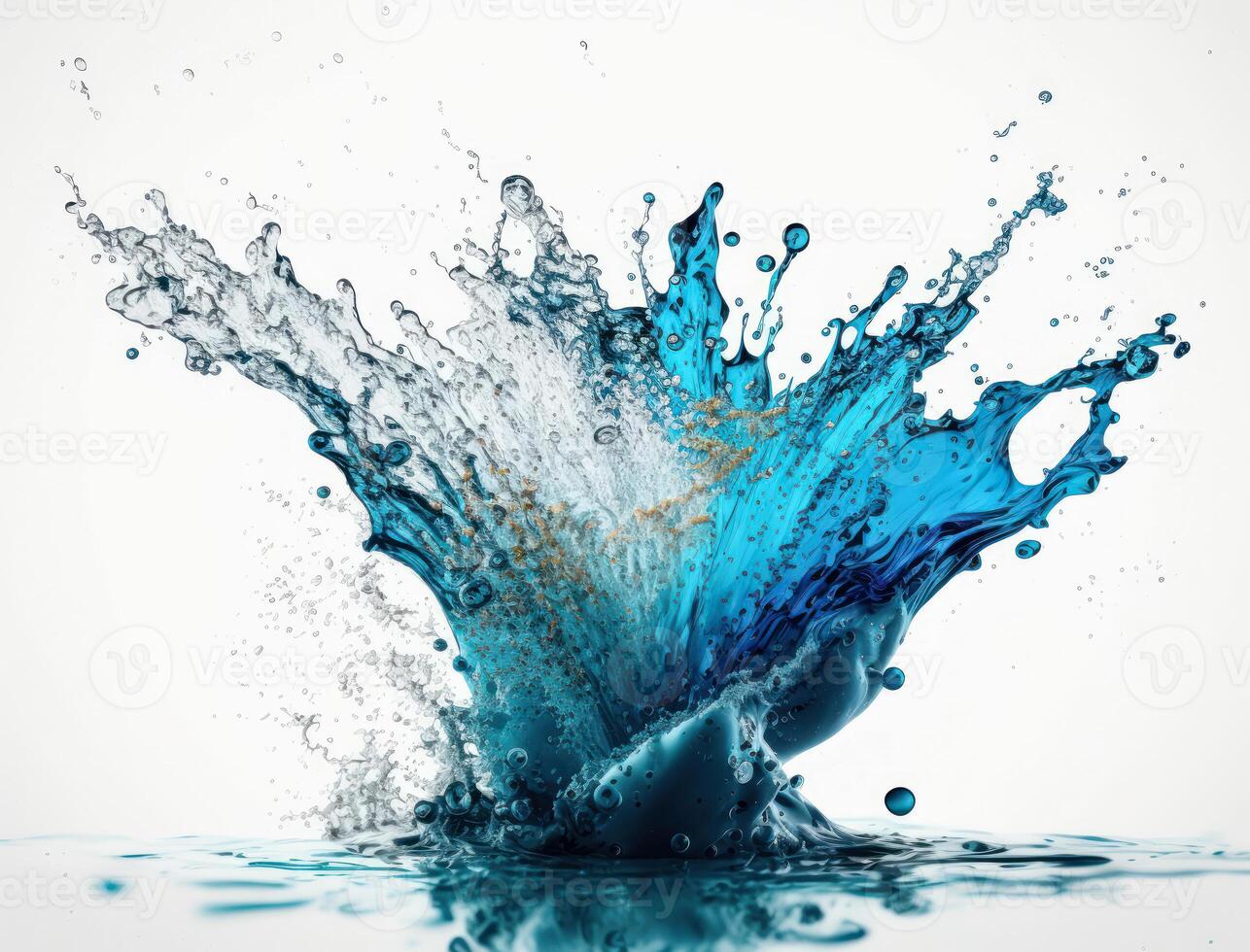 Fresh water splash background created with technology photo