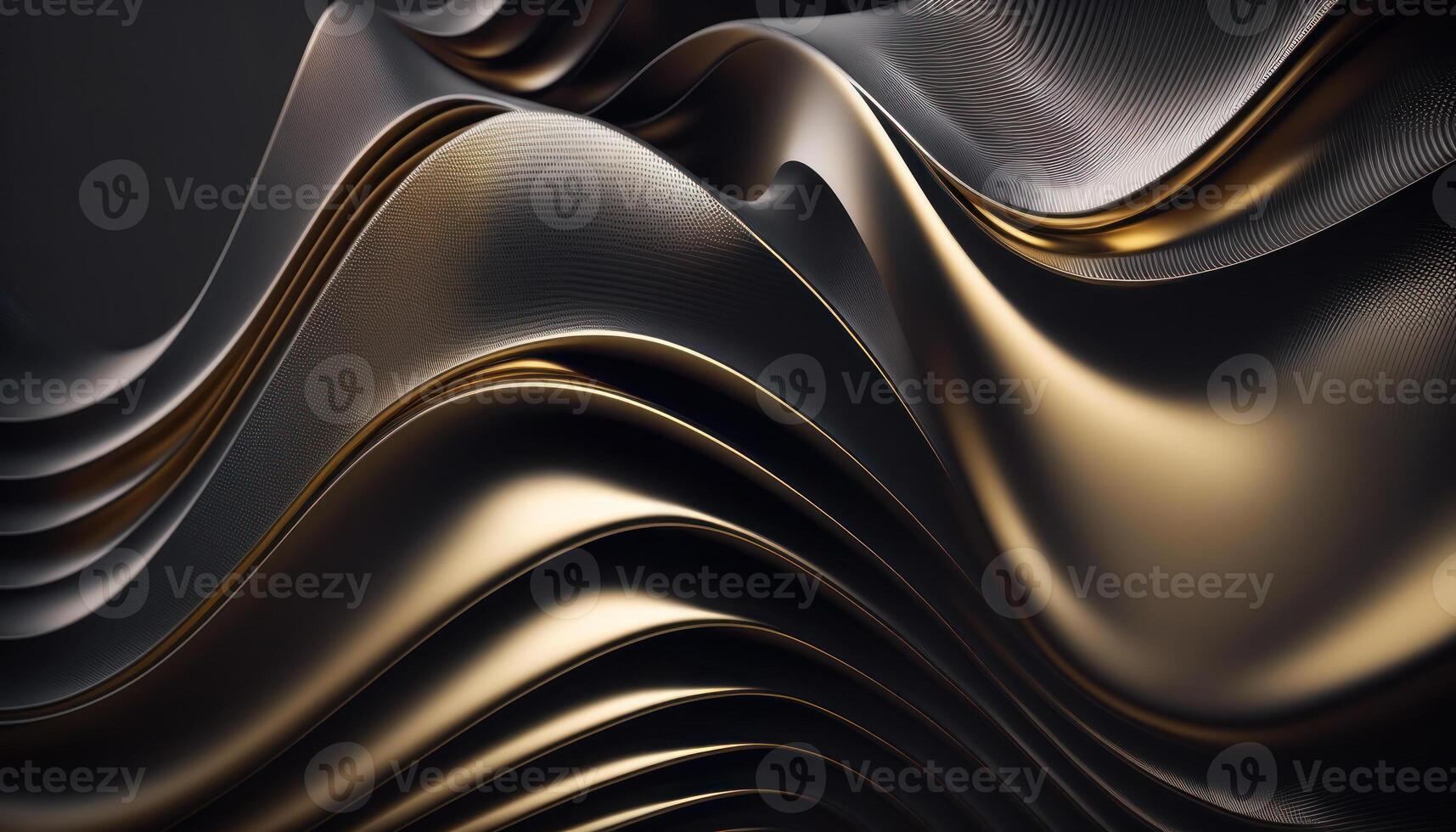 A metallic abstract wavy liquid background technology photo