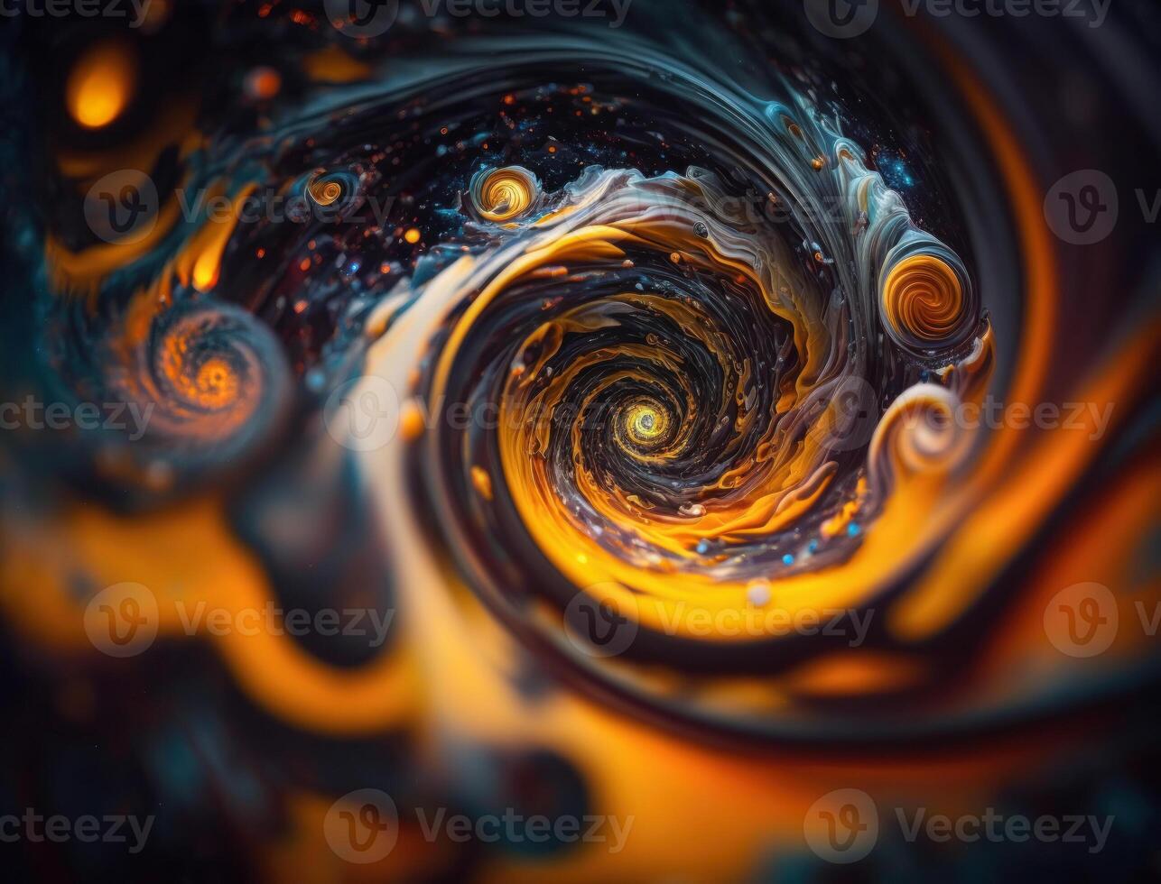 Colorful Swirling radial vortex background created with technology photo