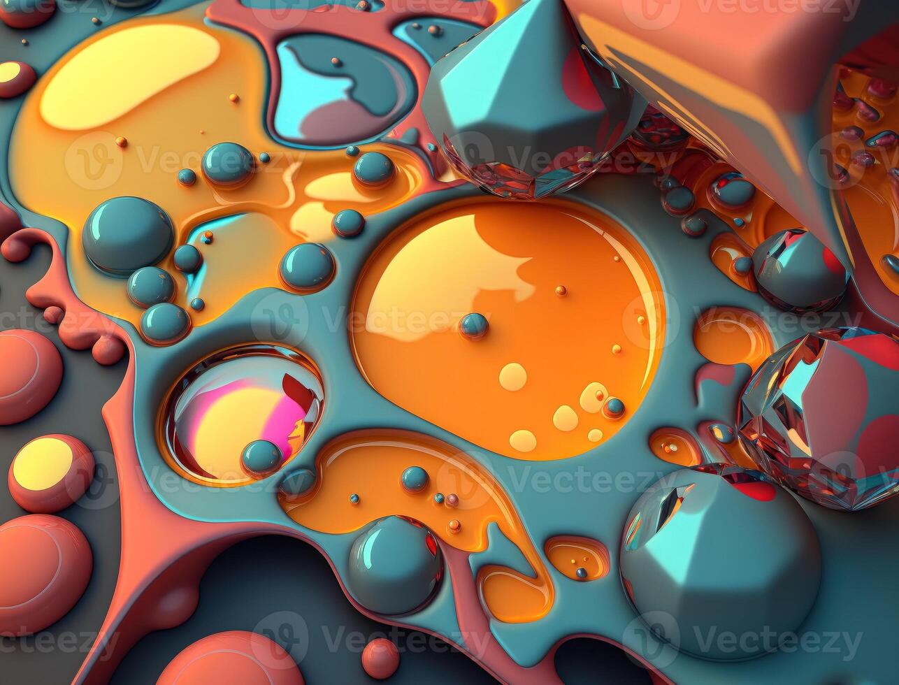 Abstract background with a colorful liquid shapes technology photo