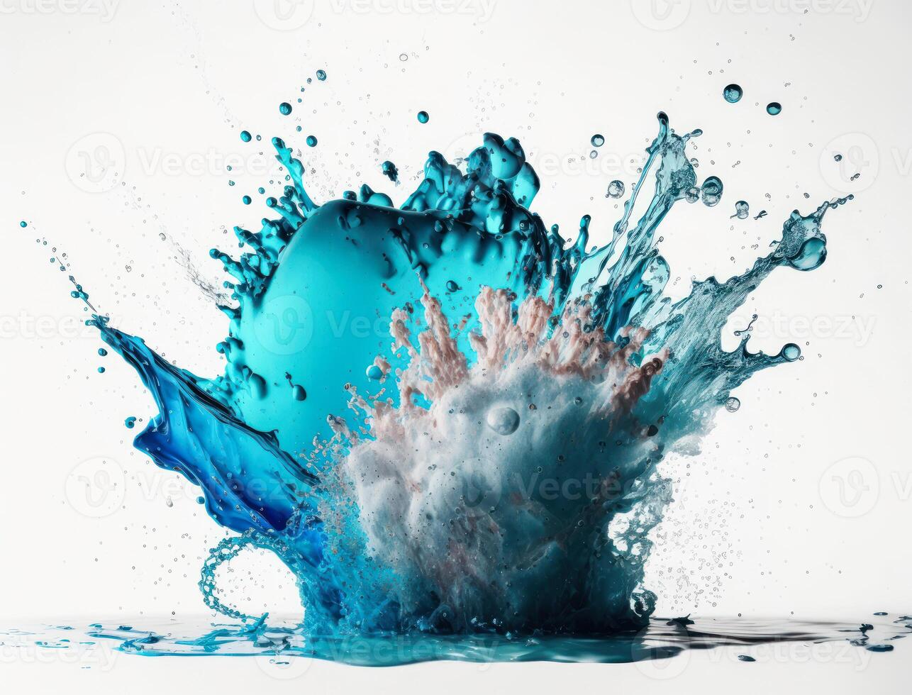 Fresh water splash background created with technology photo