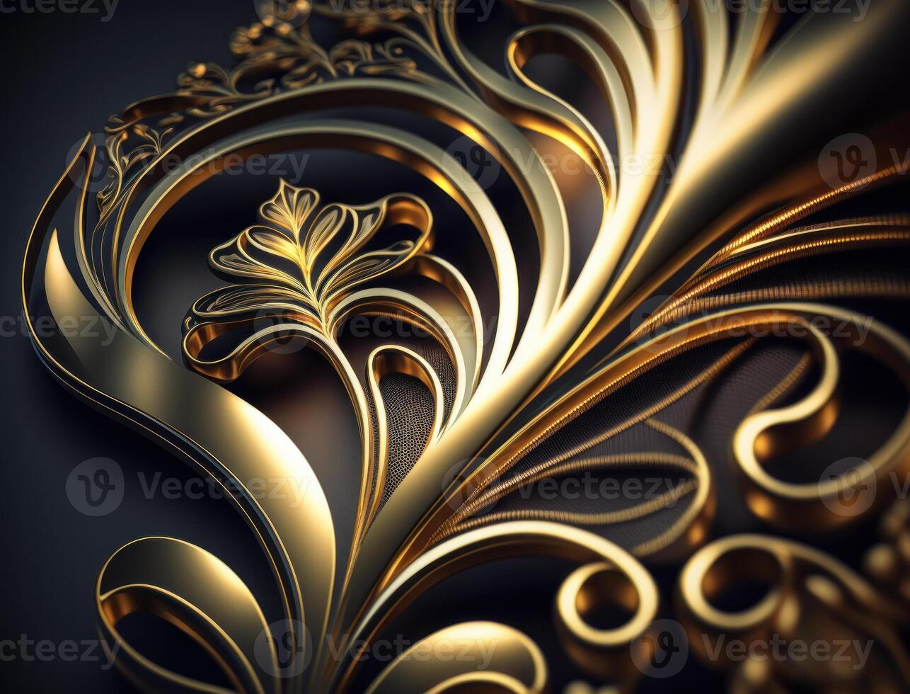 Royal vintage Victorian Gothic background Rococo venzel and whorl created with technology photo