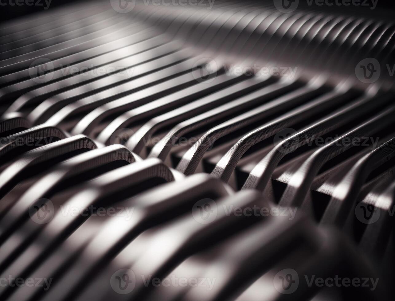 Modern technology abstract texture with diagonal metallic lines created with technology photo