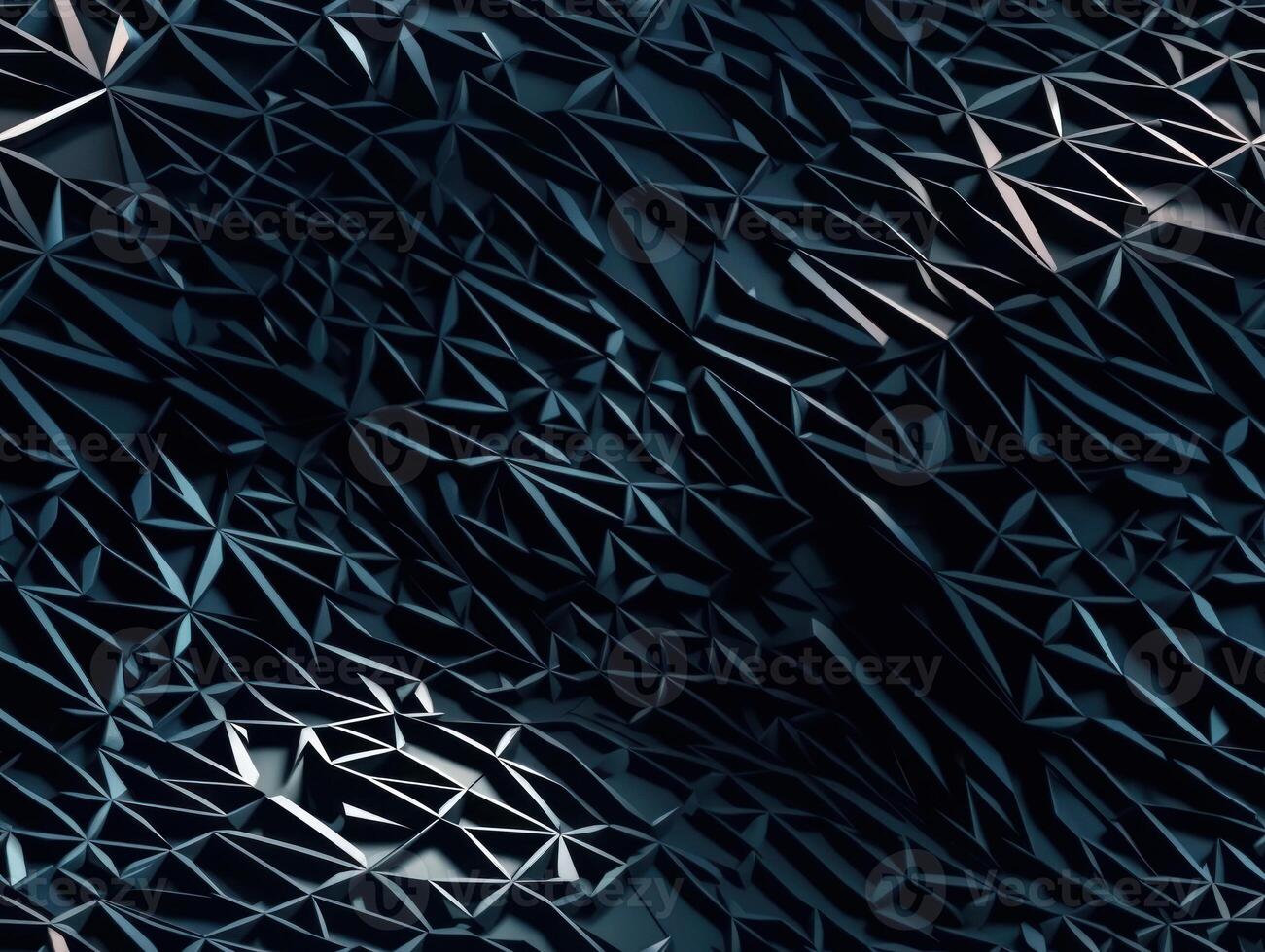 Dark abstract geometric grid pattern Seamless background created with technology photo