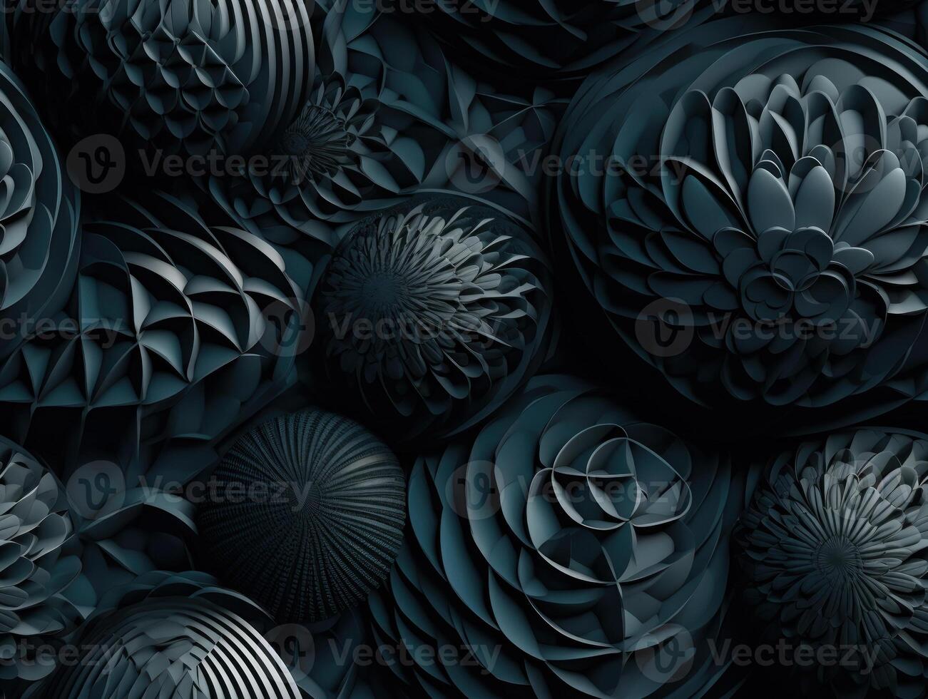 Dark abstract geometric grid pattern Seamless background created with technology photo