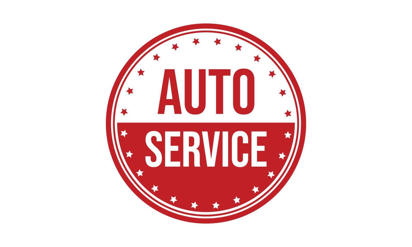 auto Servicio caucho grunge sello sello valores vector