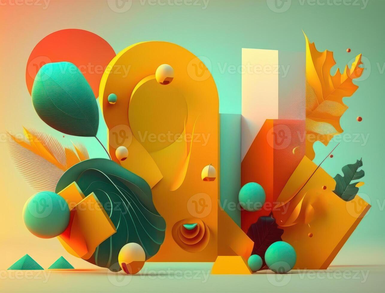 Abstract image featuring a combination of organic and geometric shapes dynamic and energetic background created with technology photo
