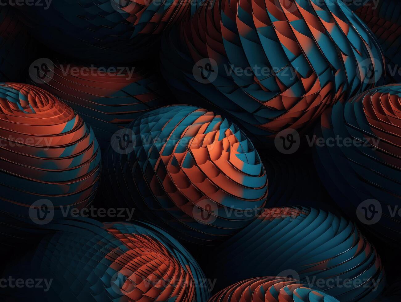 Dark abstract geometric grid pattern Seamless background created with technology photo