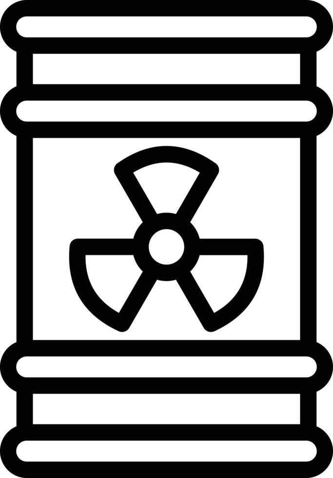 Vector Design Radioactive Barrel Icon Style
