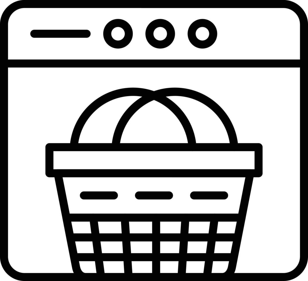 Vector Design Ecommerce Webpage Icon Style