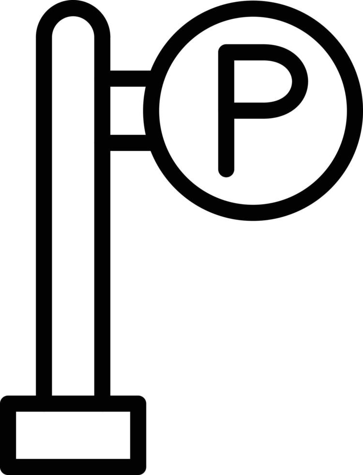 Parking Area Vector Icon Style