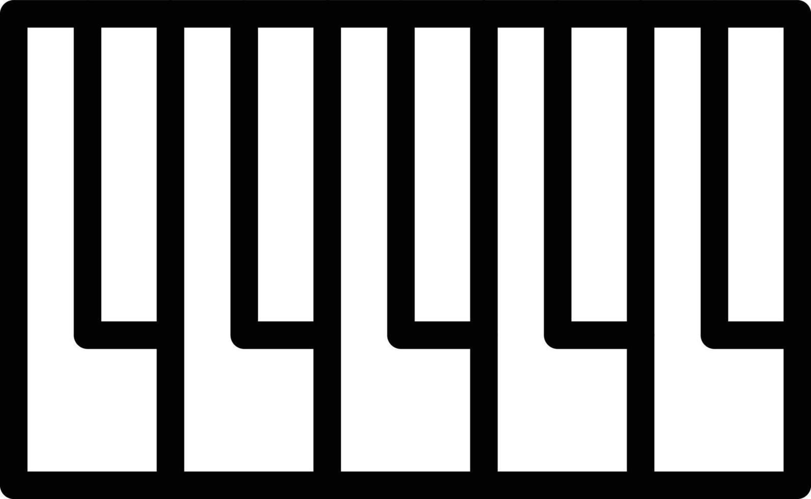 Piano keyboard Vector Icon Style